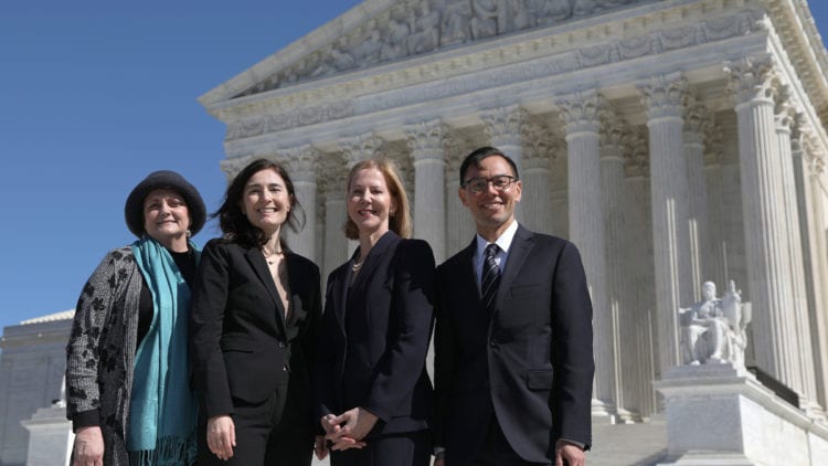 The Center's legal team at the Supreme Court in June Medical Services v. Russo case.