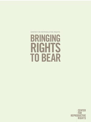 Bringing Rights to Bear: The Human Right to Information on Sexual and Reproductive Health