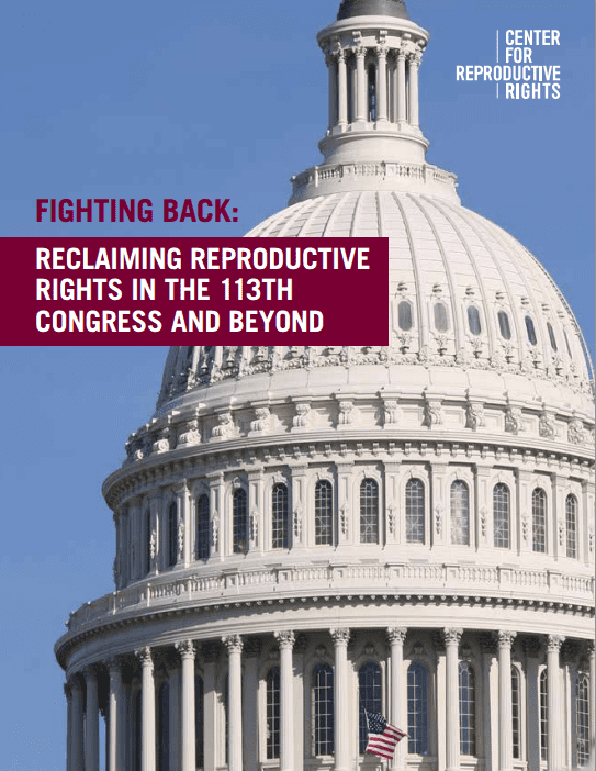 Fighting Back: Reclaiming Reproductive Rights in the 113th Congress and Beyond