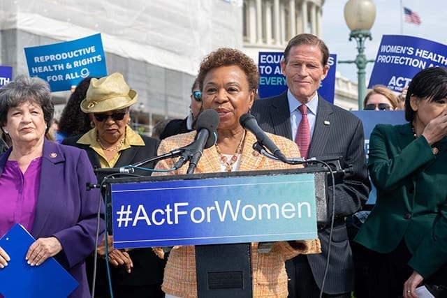 Co-Chair of the Pro-Choice Caucus Barbara Lee (D-CA)