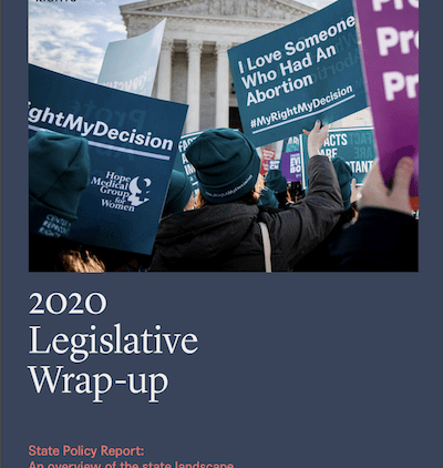cover of 2020 U.S. legislative wrap up