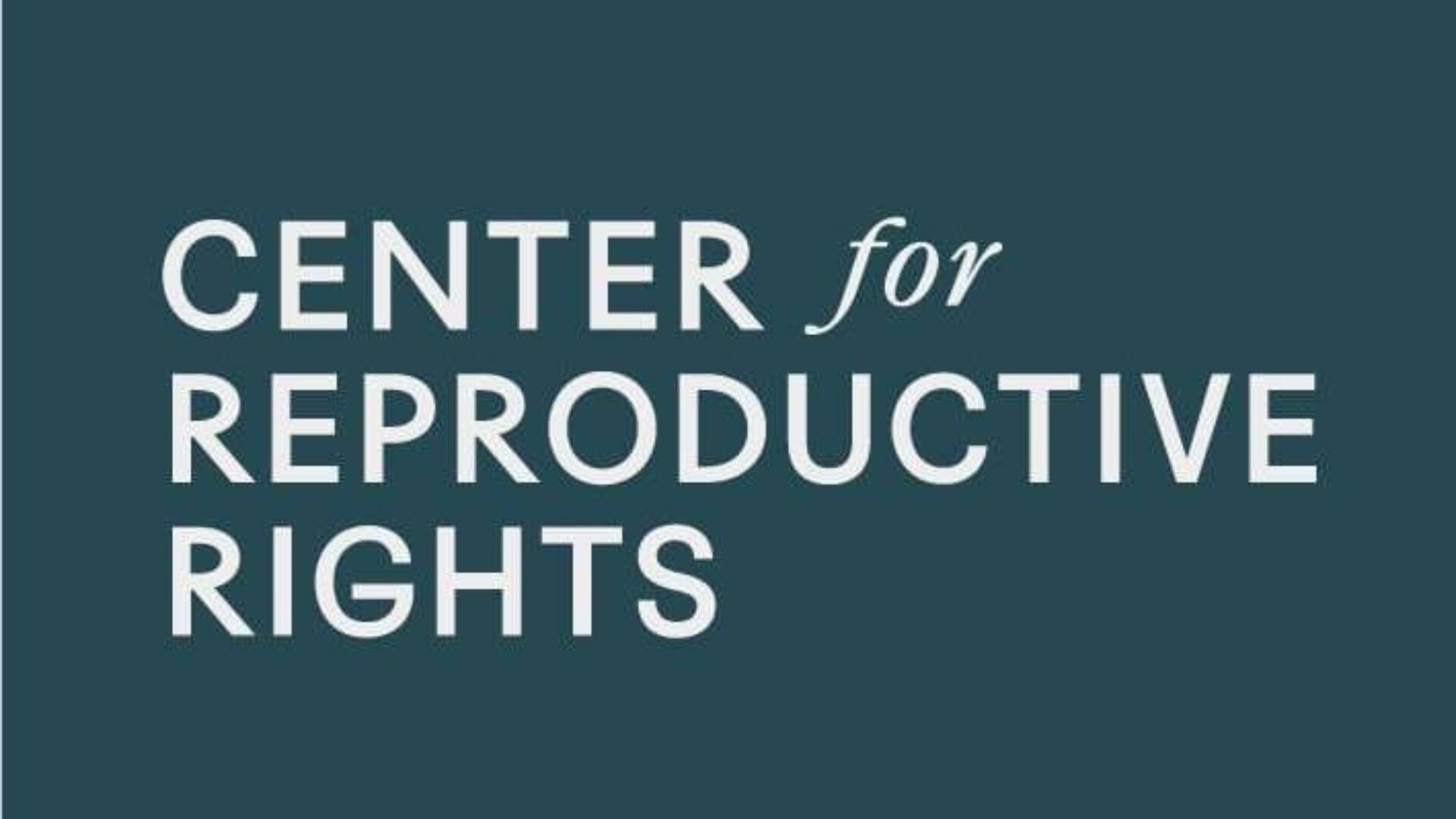 Center for Reproductive Rights logo