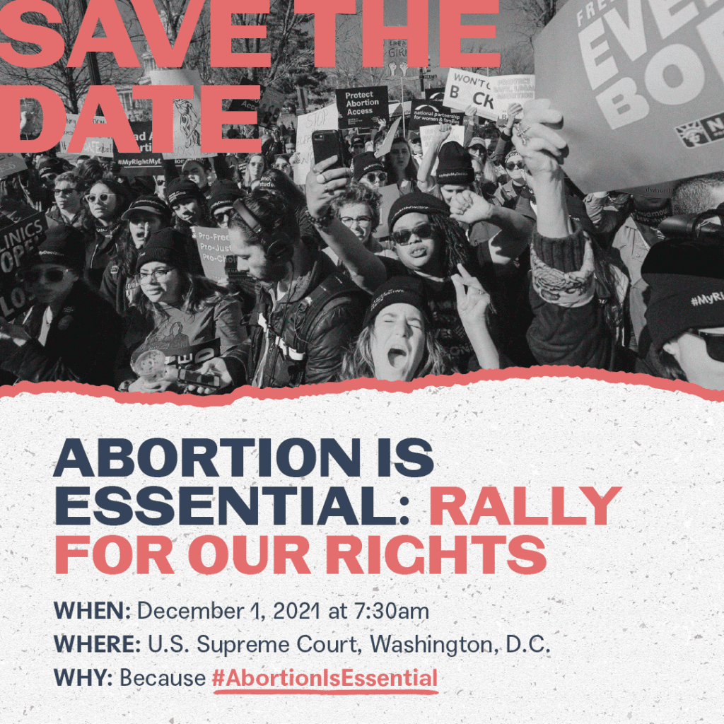 Rally for Abortion Rights at the Supreme Court December 1