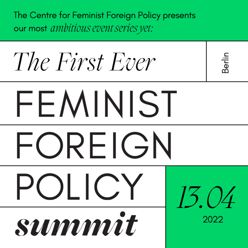 Virtual Event: Feminist Foreign Policy Summit