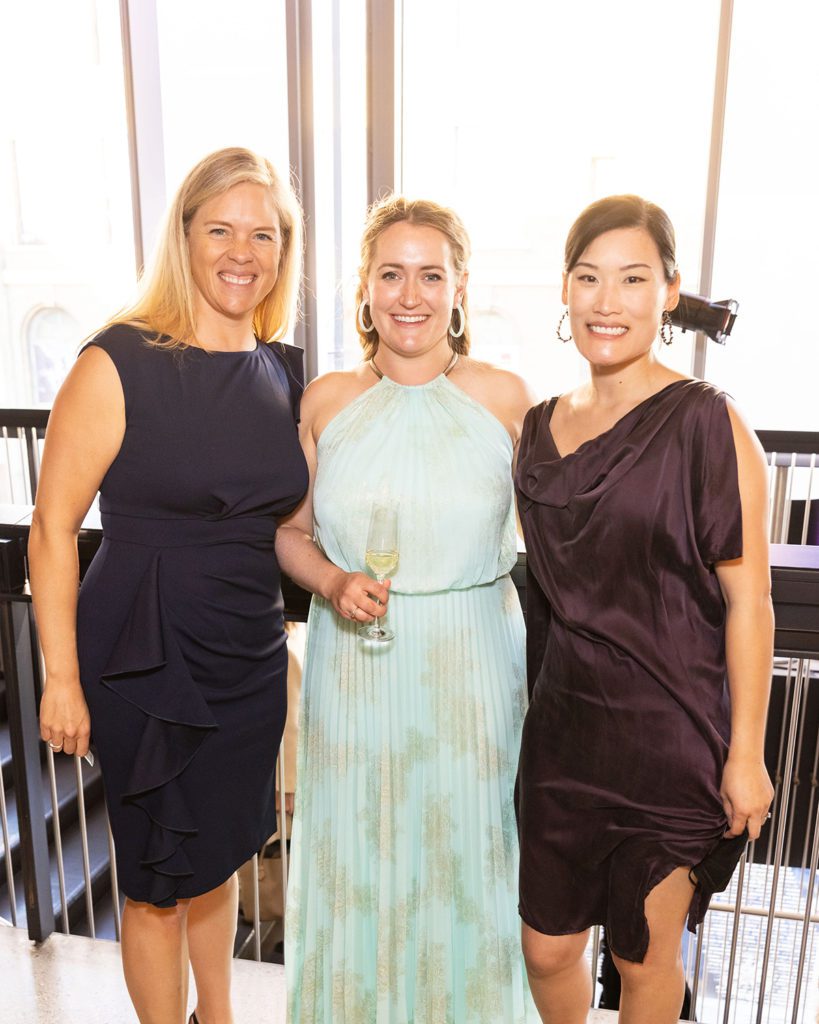 Angela Kofahl, Rebecca Dauer and Eliza Chu attend the Center for Reproductive Rights San Francisco Benefit. (Photo - Devlin Shand for Drew Altizer Photography)