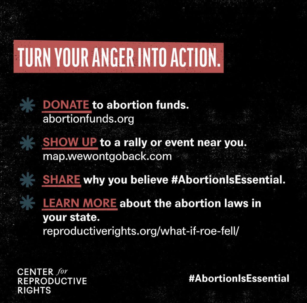 #AbortionIsEssential Take Action Infographic