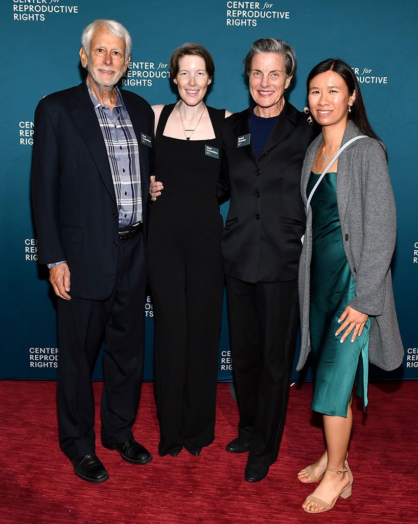Eric Harslem, Kate Harslem, Board Member Rani Clasquin, and Sarah Jung attend the Center for Reproductive Rights NYC Gala at Jazz at Lincoln Center on October 25, 2022 in New York City. (Photo by Noam Galai/Getty Images for Reproductive Rights)