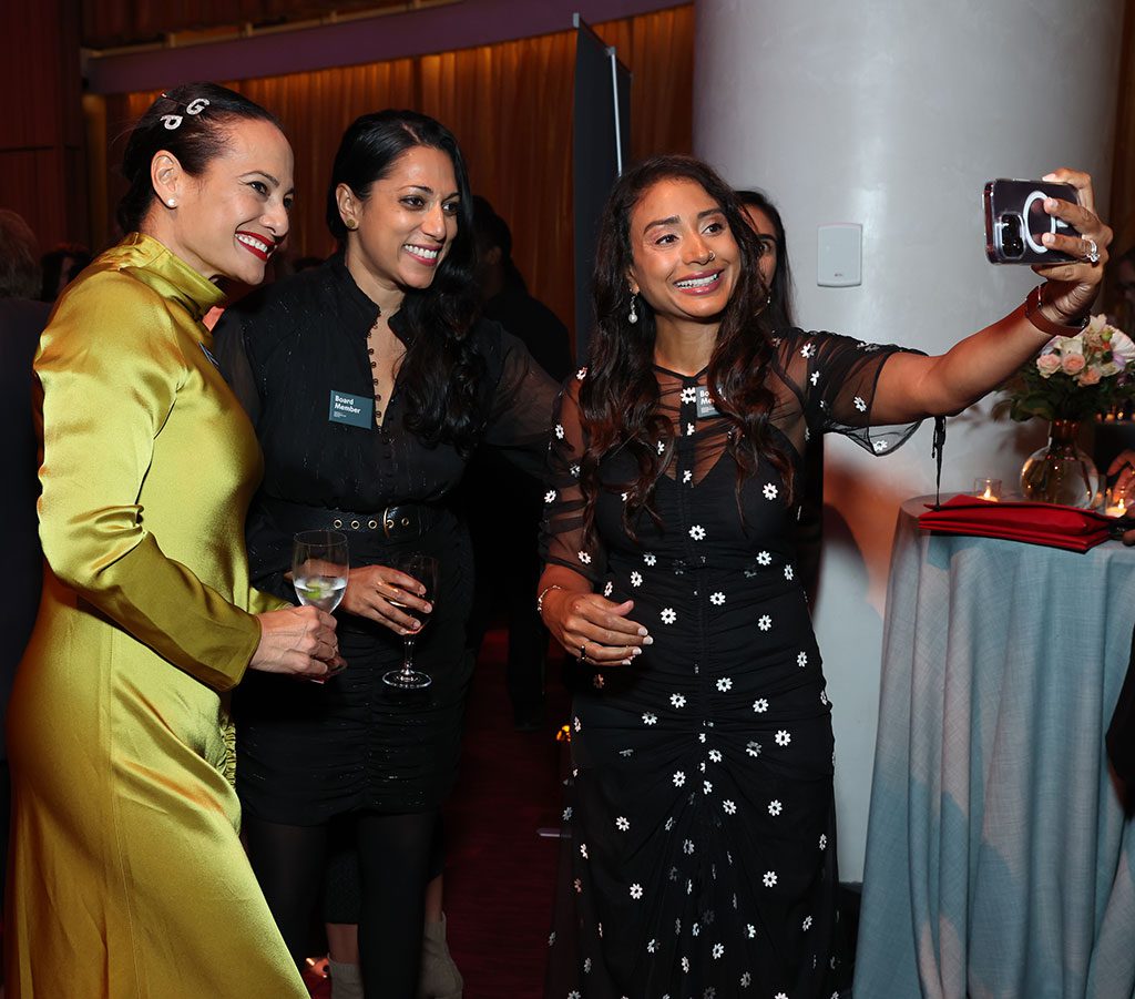 Board Members Gina Pell, Penny Abeywardena, and Jaime Patel attend the Center for Reproductive Rights NYC Gala at Jazz at Lincoln Center on October 25, 2022 in New York City. (Photo by Monica Schipper/Getty Images for Center for Reproductive Rights)