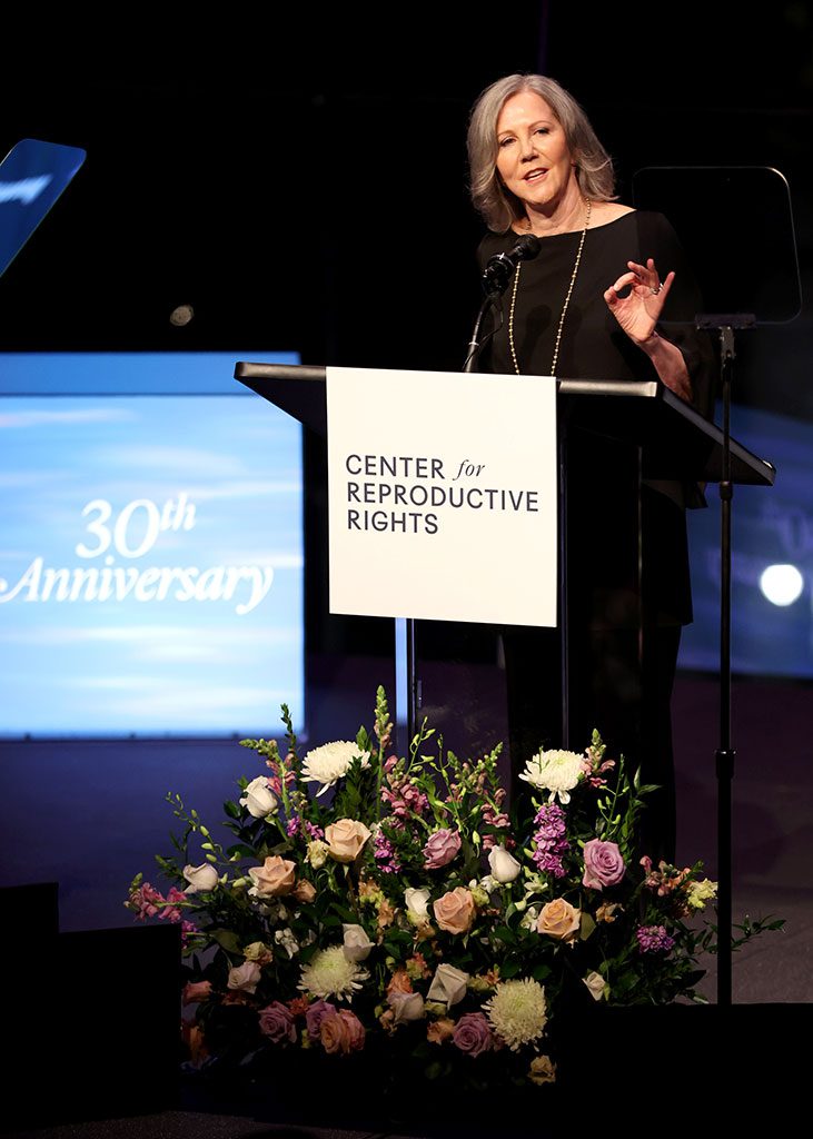 Nancy Northup speaks onstage during the Center for Reproductive Rights NYC Gala at Jazz at Lincoln Center on October 25, 2022 in New York City. (Photo by Monica Schipper/Getty Images for Center for Reproductive Rights)