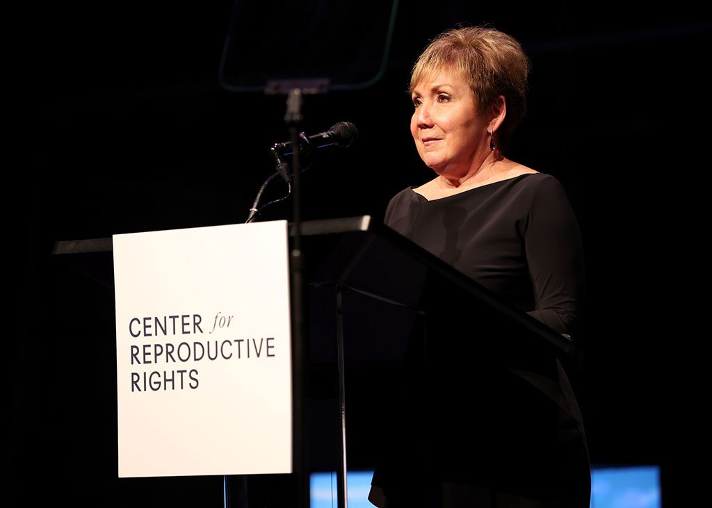 Renee Chelian, Center client, speaks onstage during the Center for Reproductive Rights NYC Gala at Jazz at Lincoln Center on October 25, 2022 in New York City. (Photo by Monica Schipper/Getty Images for Center for Reproductive Rights)