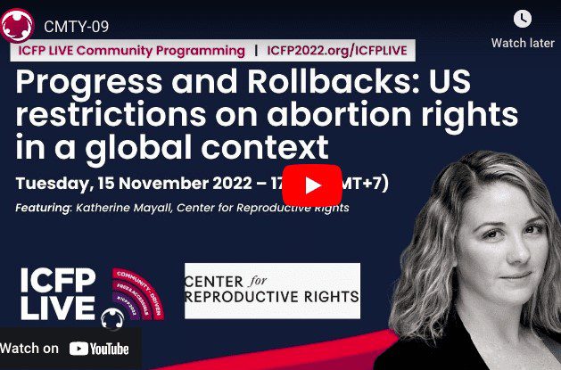 Video Replay: U.S. Abortion Regression in the Global Context