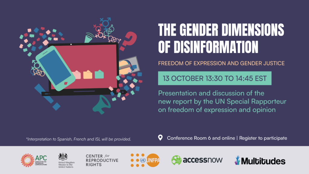UN Event to Discuss the Weaponization of Disinformation Against Women