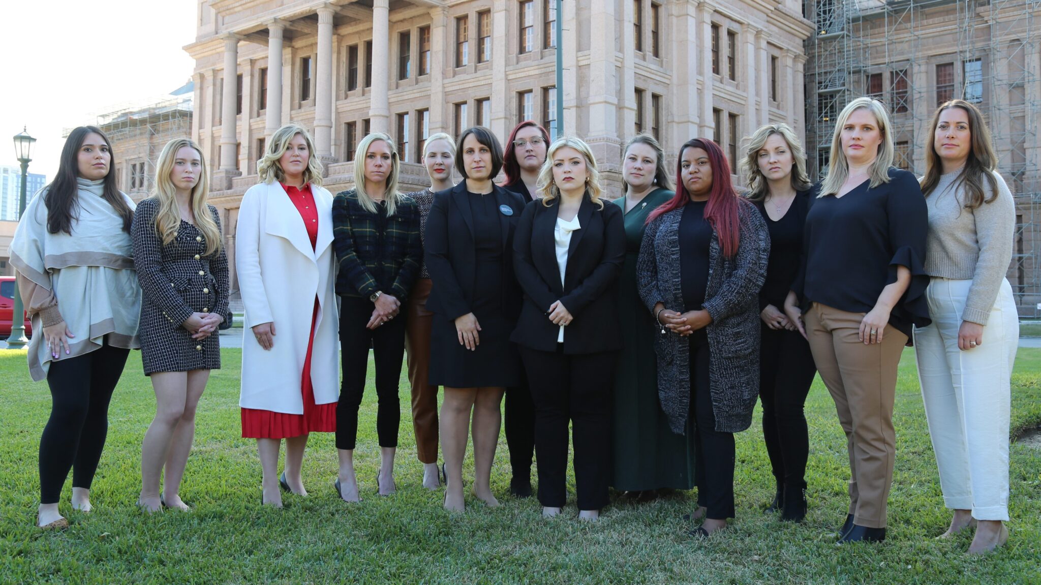 Zurawski plaintiffs and Molly Duane outside the Texas Supreme Court, 11-28-23