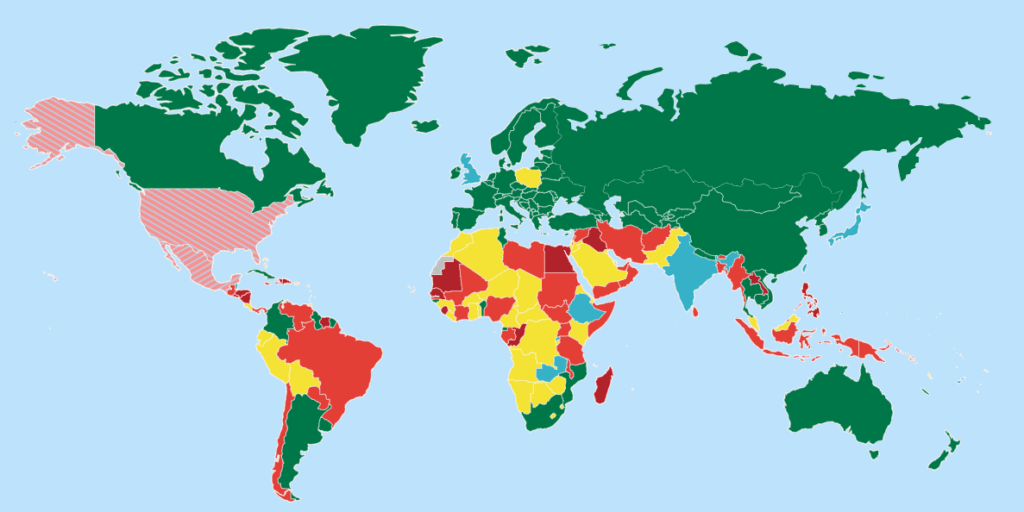 ¡Nuevo! Versión en español del mapa de las leyes del aborto en el mundo