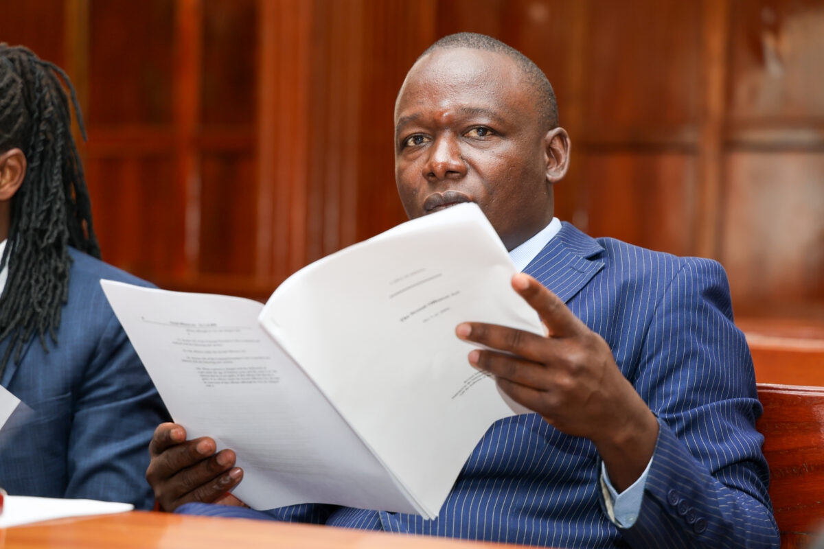 Martin Onyango in court.