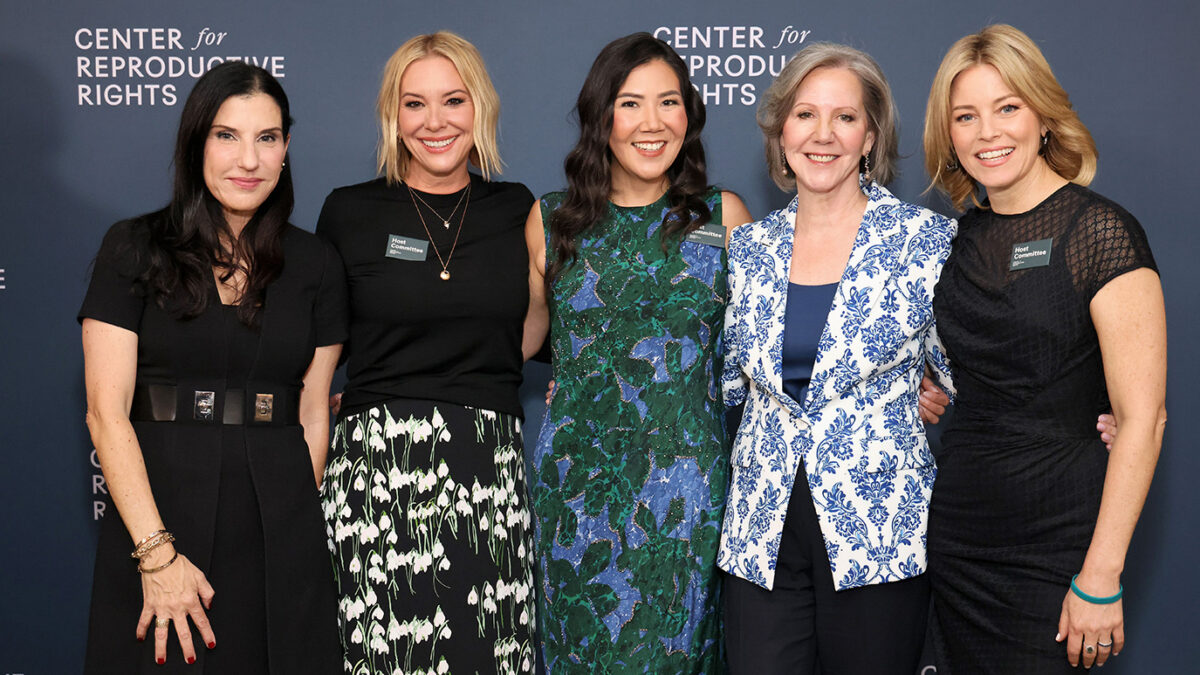 Group of five women at the Los Angeles Benefit